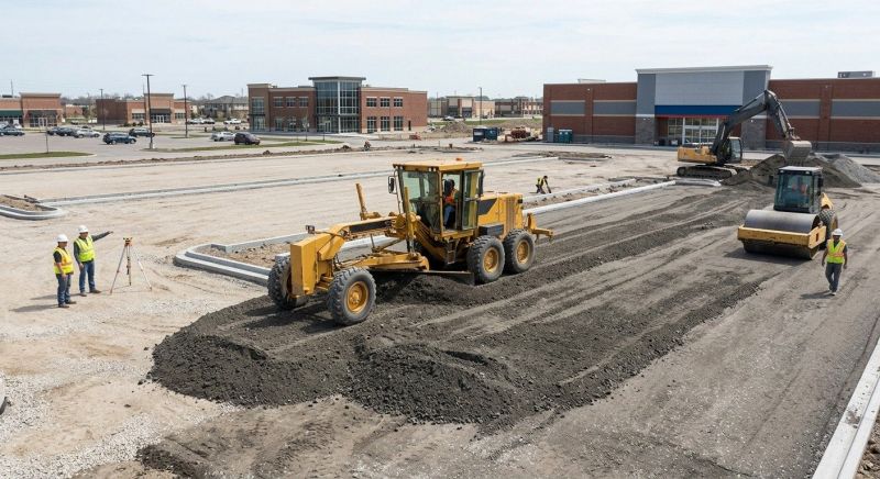 Parking Lot Excavation in South Houston, TX