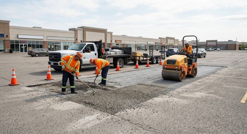 Parking Lot Gravel Repair in Cypress, TX