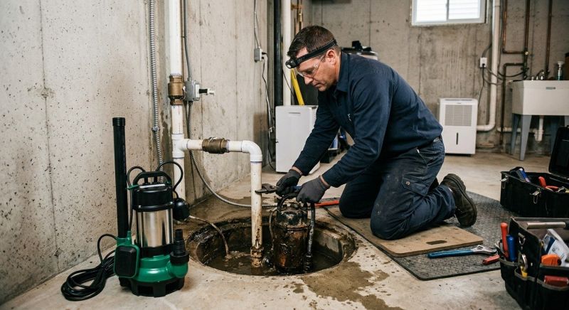 Sump Pump Relocation in Huntsville, AL