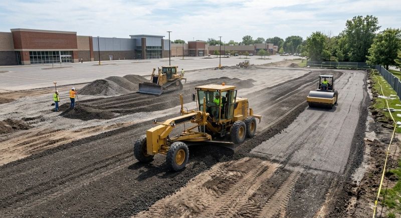 Parking Lot Gravel Repair in Pearland, TX